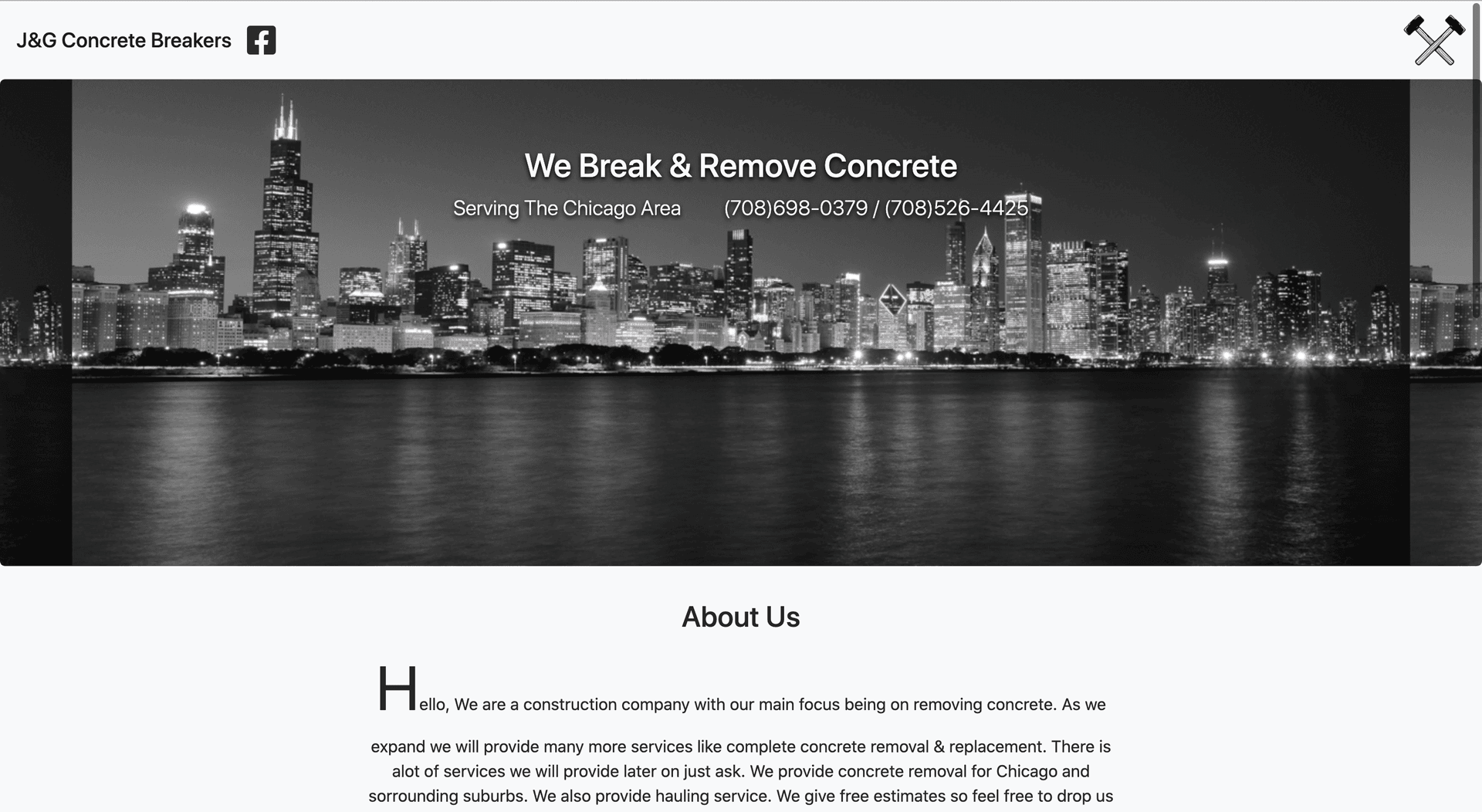 J&G Concrete Breakers screenshot