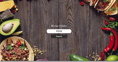 Recipe-finder screenshot